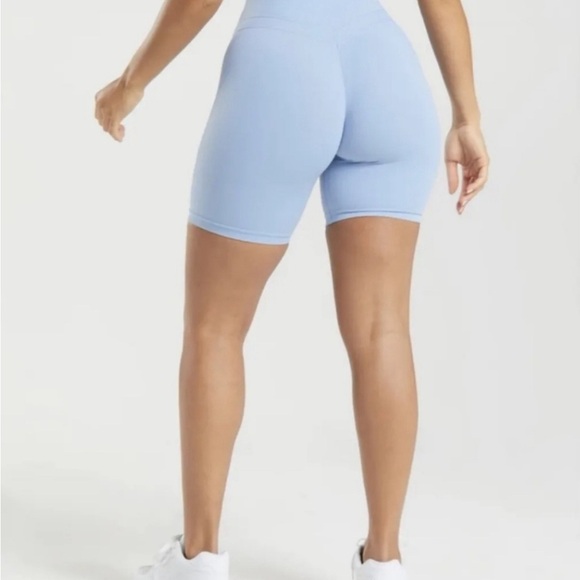 Whitney Simmons Gymshark Blue Workout Shorts - Picture 2 of 6